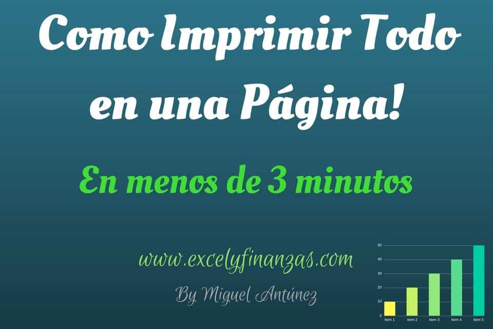 Como Imprimir todo en una página