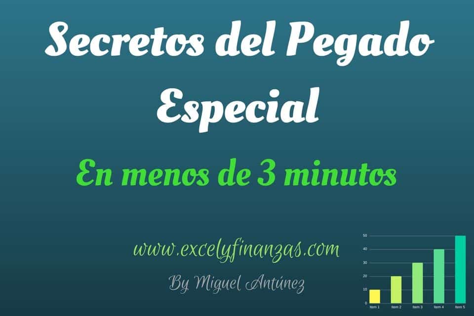Pegado Especial en Excel