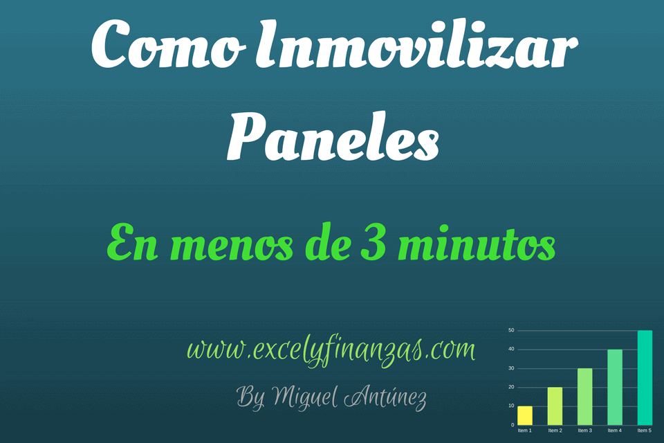 Como Inmovilizar Paneles en Excel