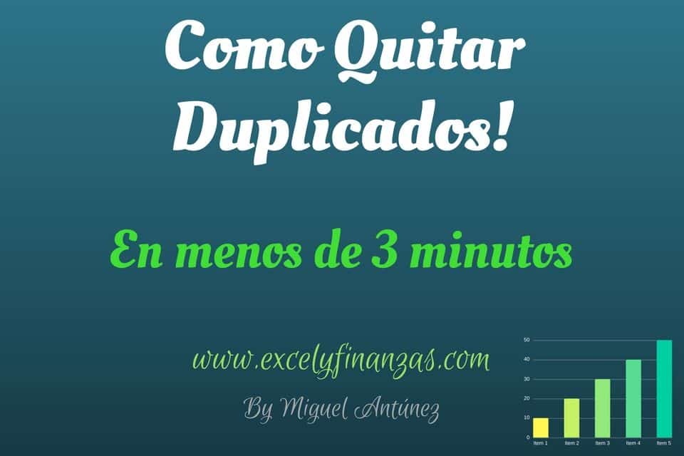 Como Quitar Duplicados