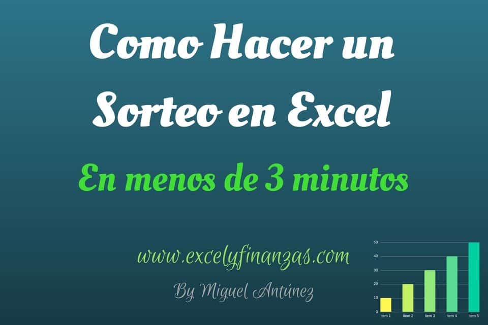 Como Crear un Sorteo en Excel