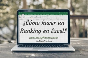 Como hacer un ranking en excel