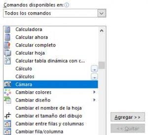 Como utilizar la cámara en excel