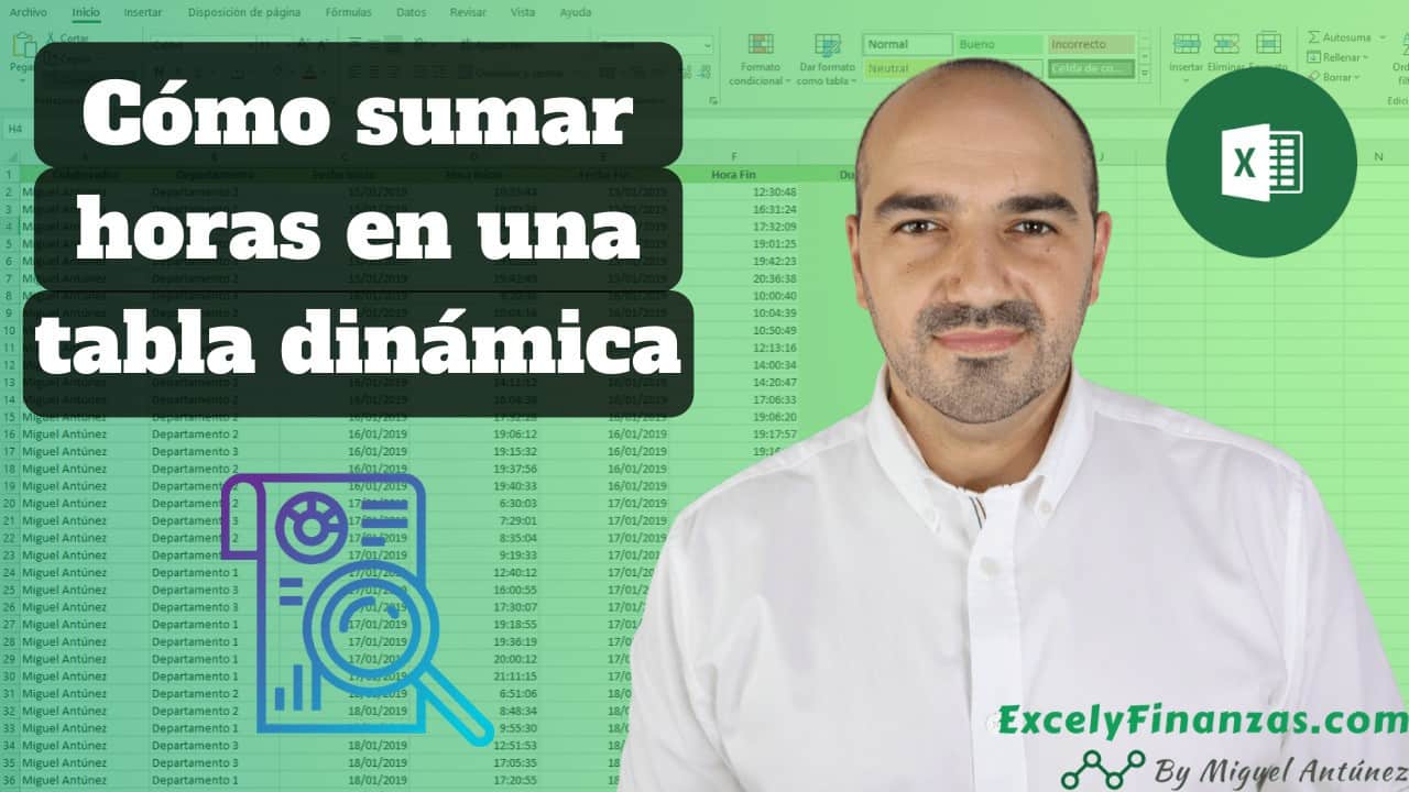 Cómo sumar horas en tablas dinámicas