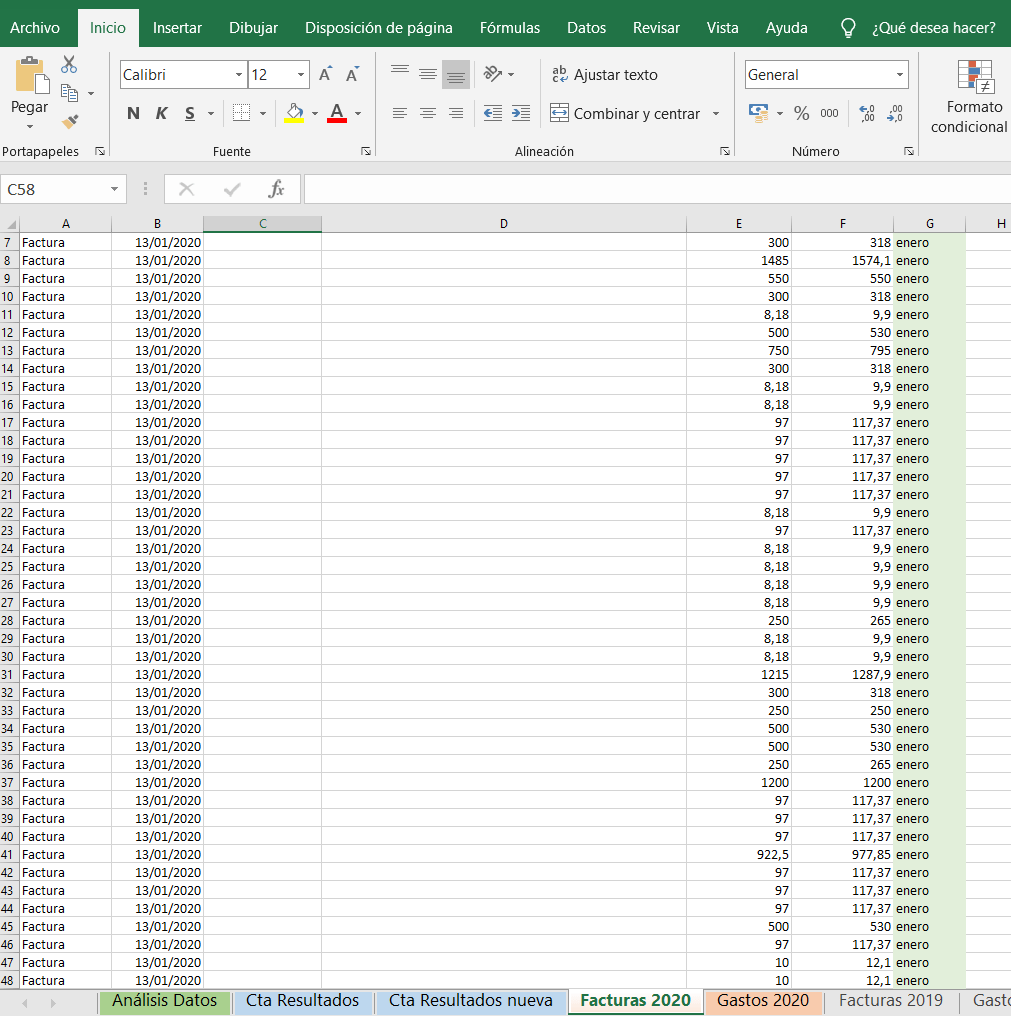 Cómo crear una cuenta de resultados en Excel