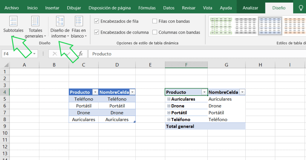 búsquedas con imágenes en excel