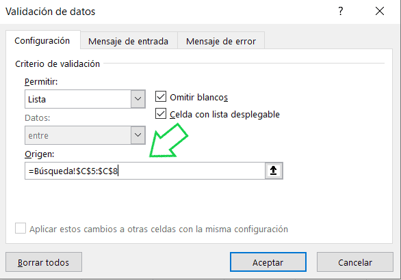 búsquedas con imágenes en excel