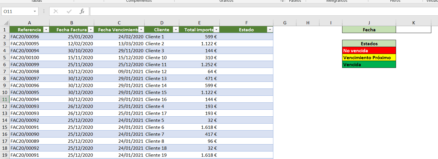 Cómo crear alertas para fechas en Excel