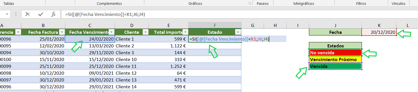 Cómo crear alertas para fechas en Excel