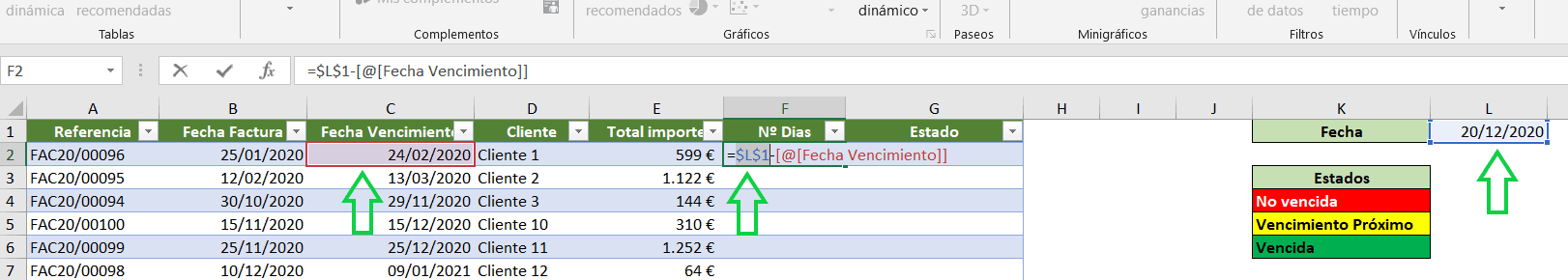 Cómo crear alertas para fechas en Excel