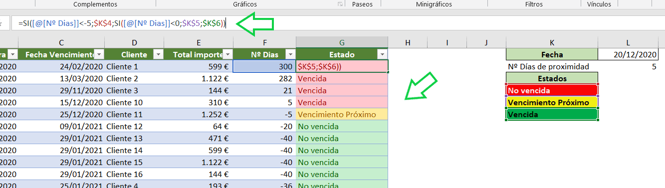 Cómo crear alertas para fechas en Excel