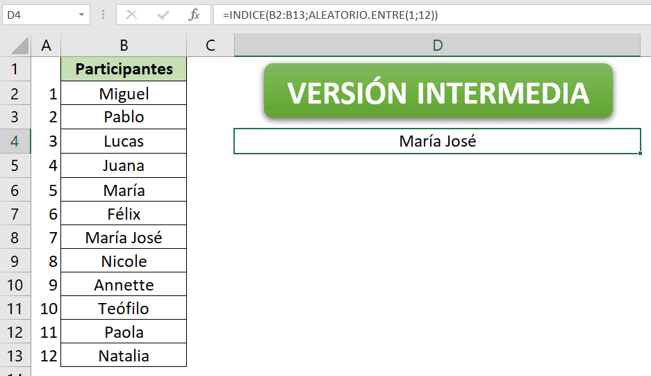 Cómo hacer un SORTEO en Excel