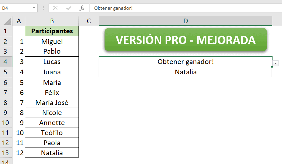 Cómo hacer un SORTEO en Excel