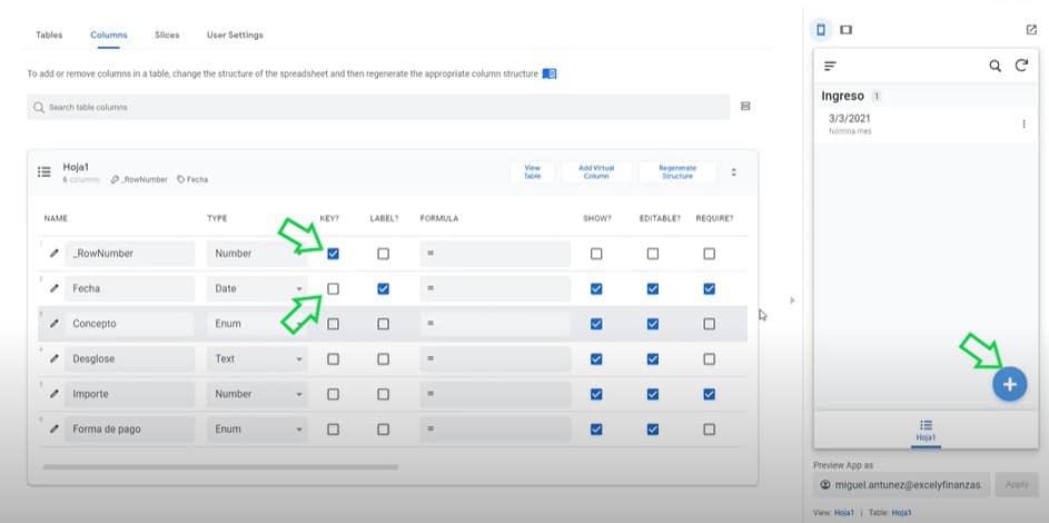 Transformar Excel en una App